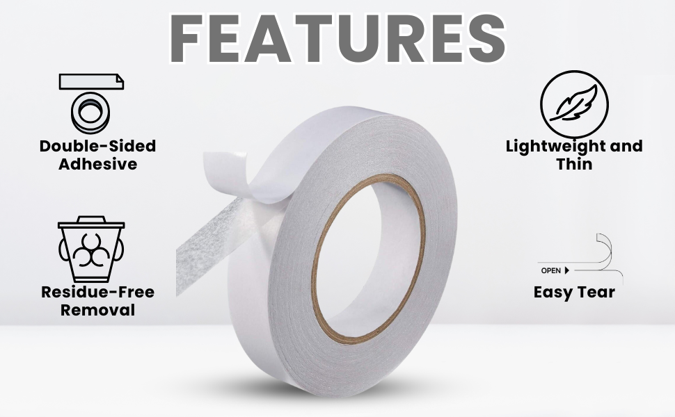 Features of Double Sided Tissue Tape